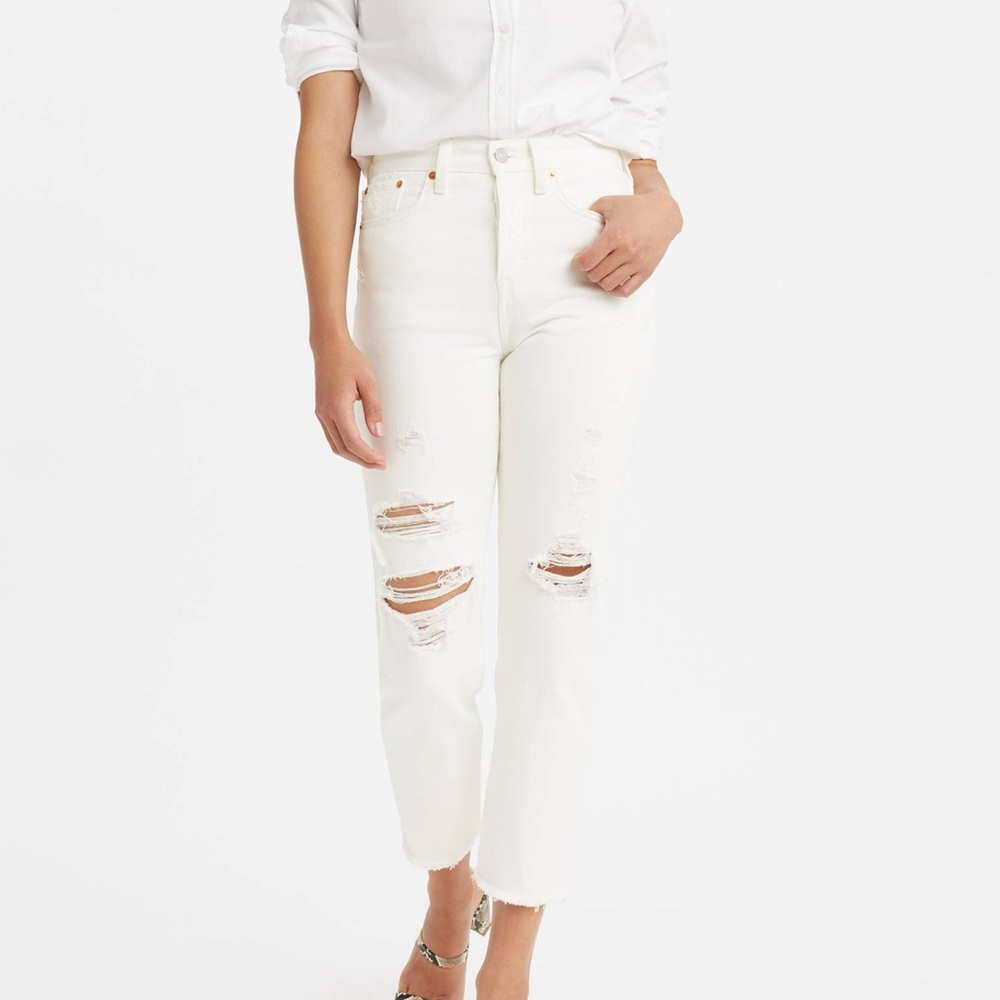 Levi's WEDGIE STRAIGHT FIT WOMEN'S JEANS in In The Clouds